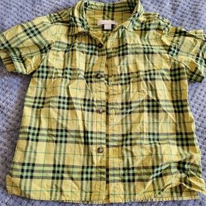 Burberry Boys Button Up Shirt Top Size 6 6y